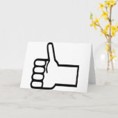 Duimt omhoog kaart (Gele Bloem)