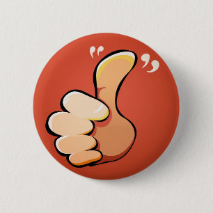 Duimt omhoog! ronde button 5,7 cm
