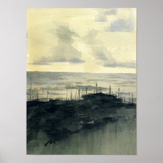 Duinen na het Storm Poster