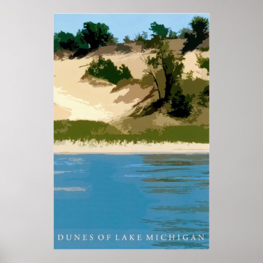 Duinen van Lake Michigan Poster (Voorkant)