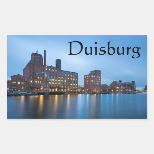 Duisburg Duitsland Rechthoekige Sticker (Voorkant)