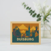 Duisburg Germany City Art Briefkaart (Staand voorkant)