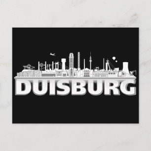 Duisburg Stadt Skyline - carte postale