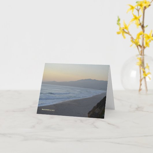 Duister Strand Kaart (Gele Bloem)