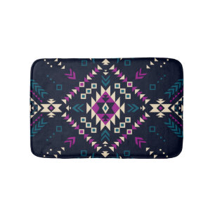 Duistere stam Navajo, geometrisch. Badmat