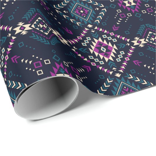 Duistere stam Navajo, geometrisch. Cadeaupapier (Rol Hoek)