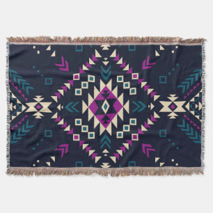 Duistere stam Navajo,  geometrisch. Deken