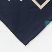 Duistere stam Navajo,  geometrisch. Fleece Deken (Hoek)
