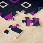 Duistere stam Navajo,  geometrisch. Legpuzzel (Zijkant)