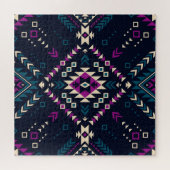 Duistere stam Navajo,  geometrisch. Legpuzzel (Horizontaal)