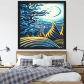 duisternis canvas afdruk (Insitu (Slaapkamer))