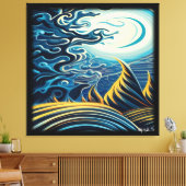 duisternis canvas afdruk (Insitu (Woonkamer))