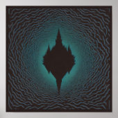 Duisternis gespiegeld poster (Voorkant)