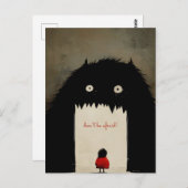 Duisternis, het Monster Briefkaart (Voorkant / Achterkant)