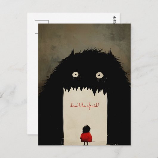 Duisternis, het Monster Briefkaart (Voorkant / Achterkant)