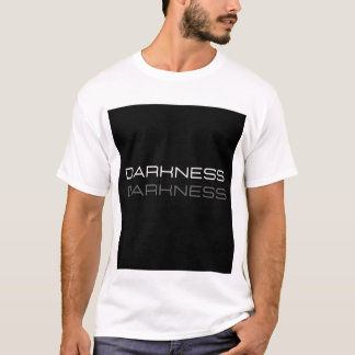 DUISTERNIS. TEXT GEDRUKTE T-SHIRT