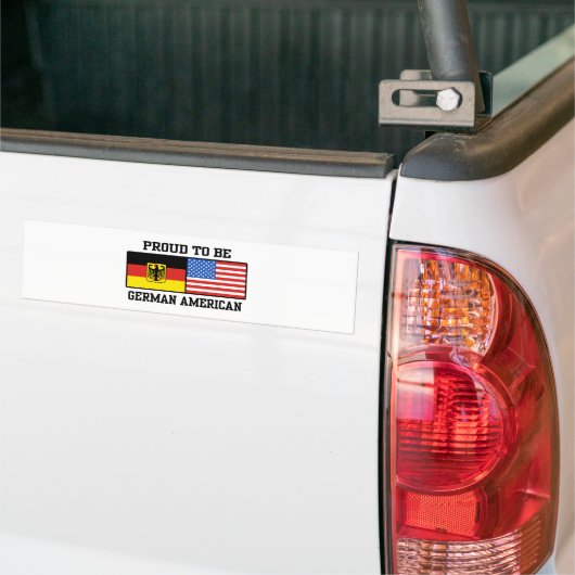 Duits-Amerikaans Bumpersticker (Op Truck)