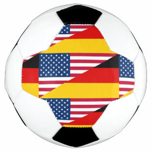 Duits Amerikaans Pride Vlag Voetbal