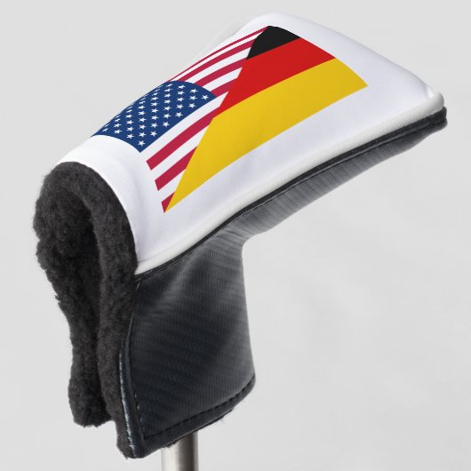 Duits - Amerikaanse pride - Duitsland - vlag Golf Golfheadcover (3/4 voorkant)