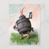  Duits Beer Keg Briefkaart (Voorkant)