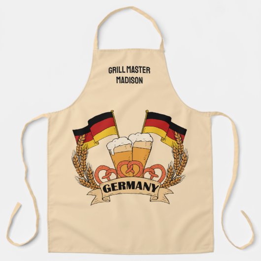 Duits bier aangepaste naam schort (Voorkant)