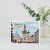 Duits Briefkaart München, persoonlijk (Staand voorkant)