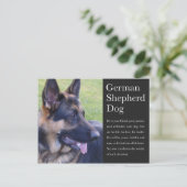 Duits Briefkaart Shepherd (Staand voorkant)