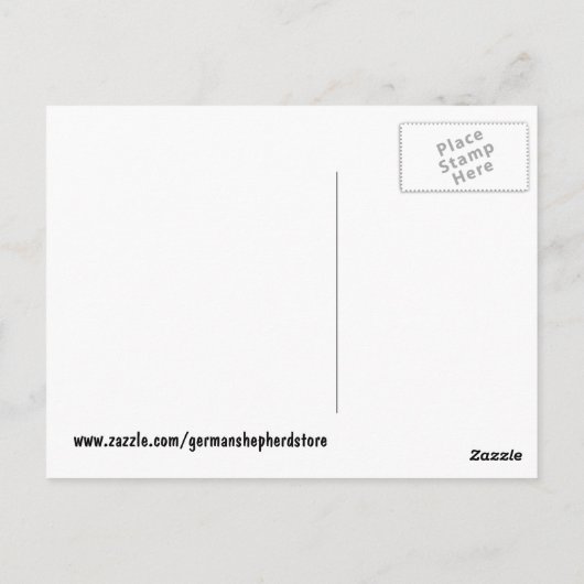 Duits Briefkaart Shepherd (Achterkant)