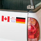 Duits-canadese bumpersticker (Op Truck)