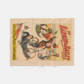  Duits circus Poster van artiesten, 1900. Fleece Deken (Voorkant (Horizontaal))