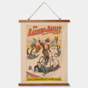 Duits circus Poster van artiesten, 1900. Hangend Wandkleed