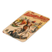  Duits circus Poster van artiesten, 1900. Magneet (Linkerzijde)