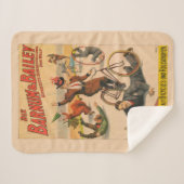  Duits circus Poster van artiesten, 1900. Sherpa Deken (Voorkant (horizontaal))