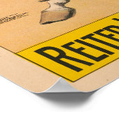 Duits circus Poster van een Man staande op paard (Hoek)