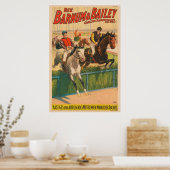 Duits circus Poster van jockeys op paarden (Keuken)
