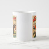  Duits circus Poster van jockeys op paarden Extra Grote Beker (Voorkant)