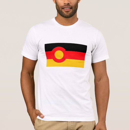 Duits Colorado T-shirt Bella Canvas (Voorkant)