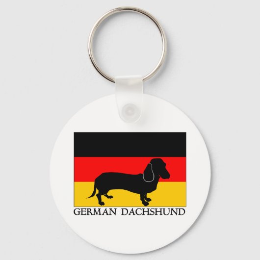 Duits Dachshund Sleutelhanger (Voorkant)