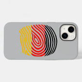 Duits DNA Case-Mate iPhone Case (Achterkant (horizontaal))