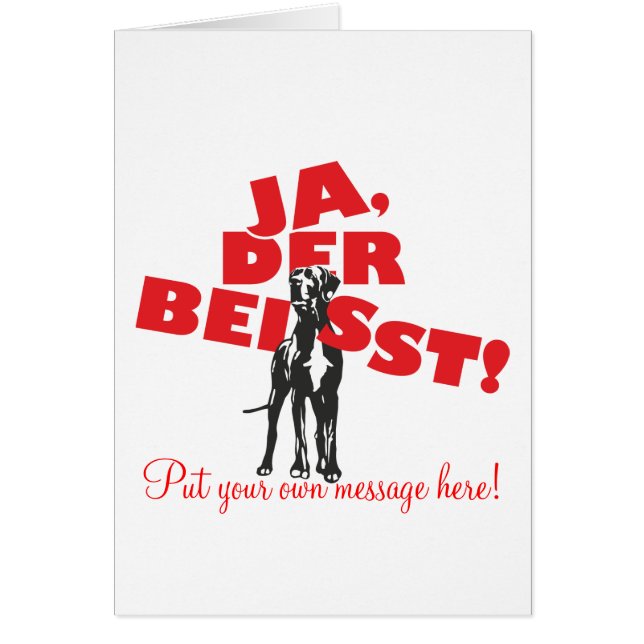 Duits: Dogge (Voorkant)