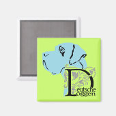 Duits: Dogge Magneet (Voorkant / Achterkant)