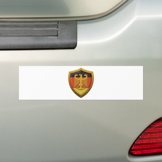 Duits Eagle Shield Bumpersticker (Op auto)