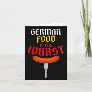 Duits eten is het ergste. Grappig makkelijk kostuu Kaart