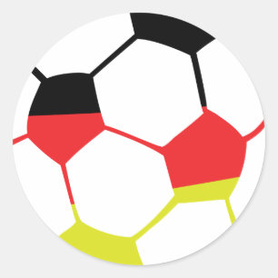 Duits football icoon ronde sticker