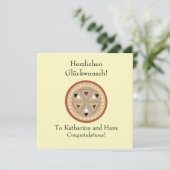 Duits gefeliciteerd kaart (Staand voorkant)