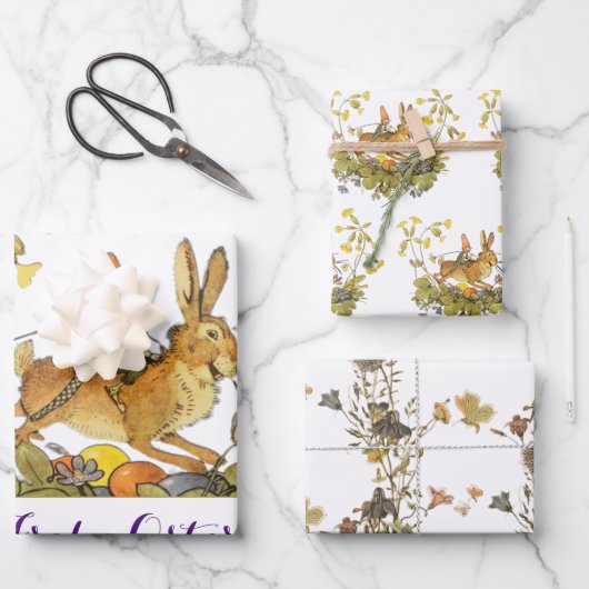  Duits Happy Pasen Inpakpapier Vel (Voorkant)