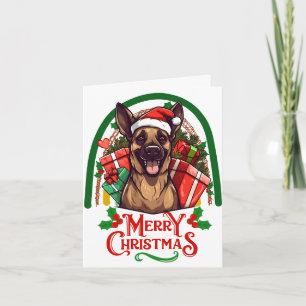 Duits-herder Kerstmis Kaart