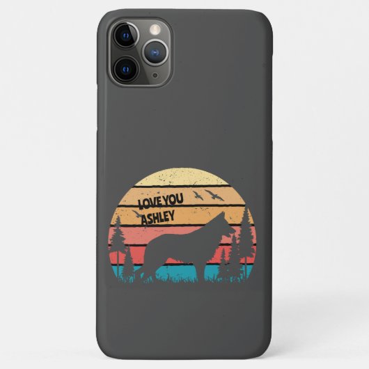  Duits Herder Retro Sun Cool Hondenliefhebber Case-Mate iPhone Case (Achterkant)