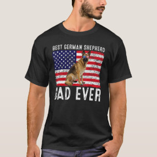 Duits Hoeden Vader VS Amerikaanse Vlag Hond Eigena T-shirt