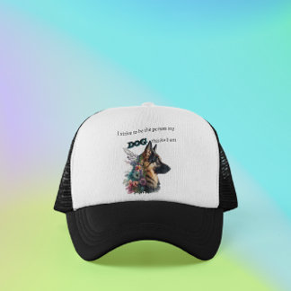 Duits Hondenliefhebber Shepherd Trucker Hat Trucker Pet